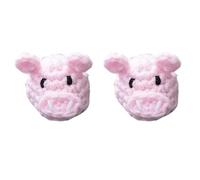 Tidevib Capuchon de décoration pour levier de frein de vélo - 5 styles mignons de dessins animés - Avec une paire de cordes de fixation - 20 mm - Rose/violet/orange/noir/rouge