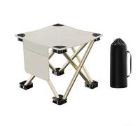 Tidevib Cette chaise pliante portable est un must have pour tout aventurier sérieux qui aime le plein air (taille XL, blanc)