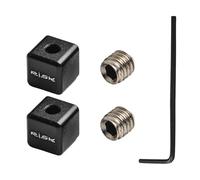 Tidevib Chapeau en alliage d'aluminium pour câble de frein et de transmission, 6,6 mm, vis et clé hexagonale, noir/rouge