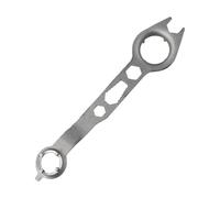 Tidevib Clé à meuleuse d'angle à 4 griffes, clé à double tête pour enlever et installer les accessoires de meuleuse d'angle