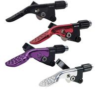 Tidevib Compte-gouttes télescopique pour contrôleur de tige de selle de 22 mm pour tube de selle, levier en alliage d'aluminium anodisé avec prise en main améliorée, compatible routage interne/externe