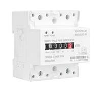 Tidevib Compteur d'énergie monophasé sur rail DIN 220 V AC 100 A kWh avec indicateur LED et sortie d'impulsion pour panneaux électriques