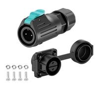 Tidevib Connecteur LP12 étanche 2-6 broches pour éclairage LED et appareils électroniques Noir