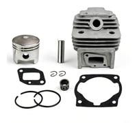 Tidevib Cylindre de 44 mm et kit 52CC 44-5 débroussailleuse, métal pour ensemble de remplacement avec anneaux, broches, joints améliorés (A)