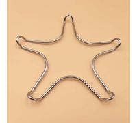 Tidevib Dessous de plat réducteur de réchaud à gaz pour petites casseroles et cafetières moka, support en métal chromé pour un chauffage stable et une protection de l'apparence