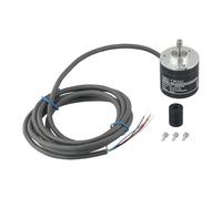 Tidevib Encodeur rotatif E6B2-CWZ6C avec résolution 100-2000 P/R, 5-26 V DC, arbre de 6 mm, câble blindé de 2 m, pour systèmes électriques