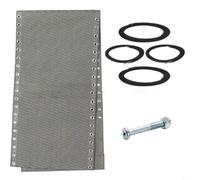 Tidevib Ensemble de housses de rechange pour chaise longue d'extérieur avec matériel d'installation, tissu résistant aux intempéries pour chaise longue, 160 x 43 cm (blanc gris)