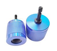 Tidevib Ensemble de nettoyeur de tuyaux en cuivre et métal pour tailles de 1,27 cm et 1,9 cm, brosse amovible en acier inoxydable avec tige hexagonale pour enlever la rouille, les taches et les