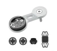 Tidevib Extension de support d'ordinateur robuste en aluminium pour vélo avec support de téléphone en silicone pour Garmin pour Bryton pour Cateye, accessoire de cyclisme multifonction pour la