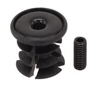 Tidevib Extrémités de guidon de vélo légères en nylon avec verrou extensible pour un ajustement sûr et une stabilité, paire de 6,5 g, noir