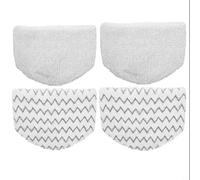 Tidevib For Bissell Lot de 4 lingettes de rechange en microfibre pour balai vapeur PowerFresh Chiffon de nettoyage lavable avec bandes de récurage