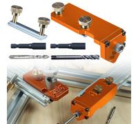 Tidevib Gabarit de guidage profilé en aluminium M6 M8, butée réglable type 20/30/40, avec positionnement de profondeur de forage,