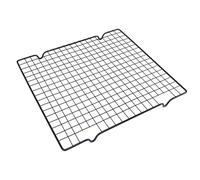 Tidevib Grille à pain en acier inoxydable avec grille d'égouttement pour cuisson et grillades - Convient pour demi-poêle de 25 x 40 cm