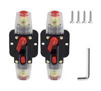 Tidevib Interrupteur disjoncteur 12 V-24 V DC, circuit réinitialisable 30 A pour protection avec bouton de réinitialisation manuelle, pour solaire, pour bateau, onduleur, charge de batterie, pour