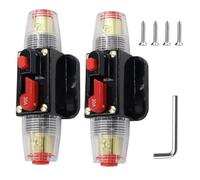 Tidevib Interrupteur disjoncteur 12 V-24 V DC Systems, fusible réinitialisable 30 A avec surcharge pour protection, pour solaire, pour marine, onduleur, charge de batterie, pour rouge