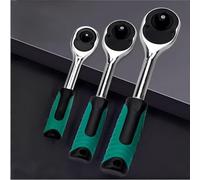 Tidevib Jeu de clés à cliquet 72 dents avec poignée extensible, pivotement 5 degrés, acier au chrome vanadium, poignée antidérapante, douilles 1/4 3/8 1/2