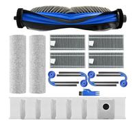 Tidevib Kit d'accessoires de rechange pour ECOVACS pour DEEBOT T80 OMNI, sac à poussière 3L, filtre HEPA lavable, brosse principale, brosses latérales, lingettes serpillères, ensemble de 14 pièces