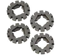 Tidevib Kit de 4 adaptateurs de lame de scie oscillante multi-outils avec tige de 2,5 cm pour Bosch, pour et Makita