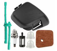 Tidevib Kit de couvercle de filtre à air pour FS55 FC55 FS75 FS80 FS85 FS310 avec filtre à air, ampoule d'amorçage, œillet de conduite de carburant, étincelle et filtre à carburant 0,78