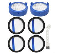 Tidevib Kit de filtres AEG 8000 avec 2 filtres de sortie d'air, 4 filtres d'entrée pour aspirateur ASKW4, ESKW4, FX8 AZE156 EFP91835 900 avec brosse de nettoyage