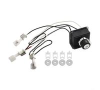 Tidevib Kit de remplacement pour barbecue à gaz Weber Genesis 310 320 7629 avec panneau de commande monté sur le devant avec collecteur, fils, clips et rondelles