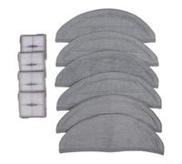 Tidevib Kit de remplacement pour Roborock Q10 S5 Plus, Q10 VF, Q10V pour Plus, 6 chiffons et 4 filtres pour un nettoyage efficace, lot de 10 pièces