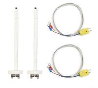 Tidevib Kit de thermocouple industriel de type K avec support de bloc, capteur haute température jusqu'à 1 300 °C, calibre 11 pour acier inoxydable, longueur de sonde de 19 cm, pour thermomètres et