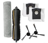 Tidevib Kit d'entretien complet pour robots Mova Z5, Z5 Pro, Z50 Ultra, brosse principale, brosses latérales, chiffons de nettoyage et sacs à poussière, installation facile (A)