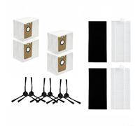 Tidevib Kit d'entretien pour Ionvac, SmartClean V4, RoboVac, 4 filtres HEPA, 6 brosses latérales, 4 sacs de collecte pour modèle 7997