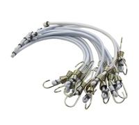 Tidevib Lot de 10 cordes élastiques résistantes - 30 cm - Pour voyage et extérieur - En latex