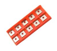 Tidevib Lot de 10 inserts carrés droits en carbure de tungstène de 12 mm, 12 x 12 x 15 mm, 4 bords, angle de coupe 30 pour le travail du bois et les raboteuses