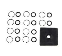 Tidevib Lot de 10 pièces de retenue pour clip de bague avec joint torique pour clé à chocs 1/2" pour clé à chocs pneumatique et électrique, avec outil d'installation d'enclume