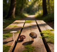 Tidevib Lot de 12 figurines réalistes en PVC colorées pour mini champignons