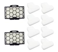 Tidevib Lot de 2 filtres d'aspirateur de rechange XHPCZ350 pour Shark Canister modèles CZ351 CZ2001 CZ500EUT CZ500UKT, avec mousse et feutre robot aspirateur