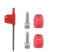 Tidevib Lot de 2 paires d'inserts de connecteur de frein à disque hydraulique en acier inoxydable et alliage d'aluminium pour SRAM et tous les modèles, 2 paires avec clé