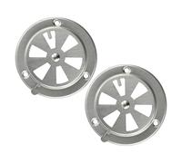 Tidevib Lot de 2 pièces de rechange pour grille d'aération de barbecue, grille d'échappement, poêle, grille d'aération, en acier inoxydable, 95 x 95 x 3 cm