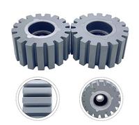 Tidevib Lot de 2 rouleaux de pression pour machine à bander, 54 mm de diamètre extérieur x 8 mm de diamètre intérieur x 28 mm de large, gris