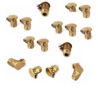 Tidevib Lot de 20 graisseurs en laiton avec bouchon à ressort, filetage M6 x 1 mm pour moteurs Hit and Miss