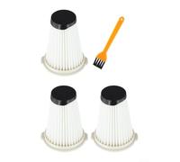 Tidevib Lot de 3 filtres à poussière lavables et réutilisables pour aspirateur Einhell TE-SV 18 Li, avec brosse de nettoyage