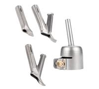 Tidevib Lot de 4 buses de soudage triangulaires pour PVC, vinyle et plastique, tête de souffleur d'air chaud de type Y, pointe de chalumeau avec buses standard et agrafage