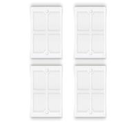 Tidevib Lot de 4 filtres ECOVACS Deebot X8 T80 avec HEPA, ABS + chiffon filtrant pour réservoir d'eaux usées et boîte