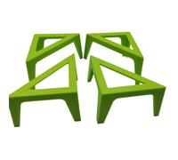 Tidevib Lot de 4 supports de toile pour peinture, support de chevalet d'artiste en ABS avec stabilité et portabilité pour verser de l'acrylique, utilisation en intérieur et en extérieur