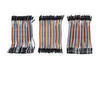 Tidevib Lot de 40 fils d'expérimentation de 20 cm - Mâle vers Mâle, Mâle à Femelle Femelle vers Femelle - Câble avec Boîtier en Plastique Réutilisable et Projets Électroniques