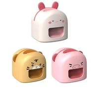 Tidevib Machine automatique de décortiquage de graines de tournesol pour ouvre-noix électrique, plastique ABS avec design à 4 trous, blanc/jaune/rose