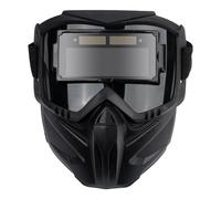 Tidevib Masque de protection intégral pour soudeur, gradation automatique avec réponse de 01 ms, qualité optique 1/1/1/2, détachable et réglable pour la construction et l'atelier