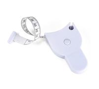 Tidevib Mètre ruban rétractable 150 cm pour perte de poids et fitness avec bouton-poussoir de verrouillage, blanc