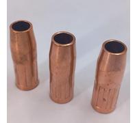 Tidevib MIG MAG Lot de 3 buses de gaz coniques 21-50, 1/2" 100 l et pour mini/#1, buse de soudage en cuivre