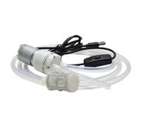 Tidevib Mini pompe à vin électrique portable avec interface USB et tube en silicone de qualité alimentaire de 1 m, extracteur de vin alimenté par USB pour la maison, les voyages et les fêtes