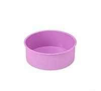 Tidevib Moule à gâteau rond en silicone anti-adhésif et flexible pour gâteau au fromage, mousse, pudding, desserts, 20,3 cm de haut, violet