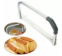 Tidevib Niveleur à gâteau à 3 lames avec fils de coupe réglables et guide de mesure pour gâteaux multicouches, plage de hauteur de 10 à 110 mm